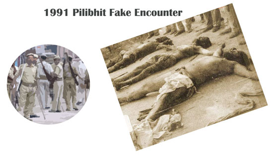 1991 Pilibhit Fake Encounter. Murder of innocent Sikh Pilgrims.